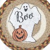 Earth Rugs Durable Jute Trivet with Ghost Motif for Halloween - 3 of 3