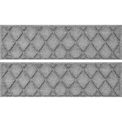 WaterHog 8.5"x30" Set of 4 Argyle Indoor/Outdoor Stair Treads Door Mats