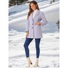 INSPIRE CHIC Women's Notched Lapel Single Breasted Outwear Fall coat - 3 of 4
