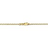 Black Bow Jewelry 1.8mm 10k Yellow Gold Solid Diamond Cut Cable Chain Necklace - 4 of 4
