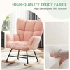 Aukfa Teddy Upholstered Glider Rocking Chair Ergonomic Nursery & Living Room Recliner with Sturdy Wood & Steel Frame - 3 of 4