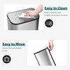 5.3 Gallon Stainless Steel Garbage Can, Small Trash Can with Soft Close Lid & Inner Bucket - 3 of 4