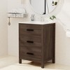 Hyleory KD Freestanding Bathroom Vanity with Resin Single Sink, 24" and 36" available - 2 of 4