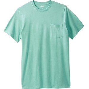 KingSize Shrink-Less Lightweight Longer-Length Crewneck Pocket T-Shirt - 1 of 4