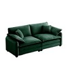 NicBex Couches for Living Room Large Deep Seat 2 Seater Sofa Couch Comfort Corduroy Upholstered Sofa With 4 Pillows for Bedroom - 3 of 4