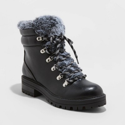 target faux fur boots