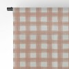 Little Arrow Design Co watercolor plaid terracotta Single Panel Sheer Window Curtain - Deny Designs - 4 of 4
