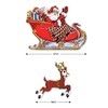Beistle Vintage Christmas Santa & Sleigh Cutouts, 10.75"-17.75", (10/Pkg) Multicolored - 2 of 4