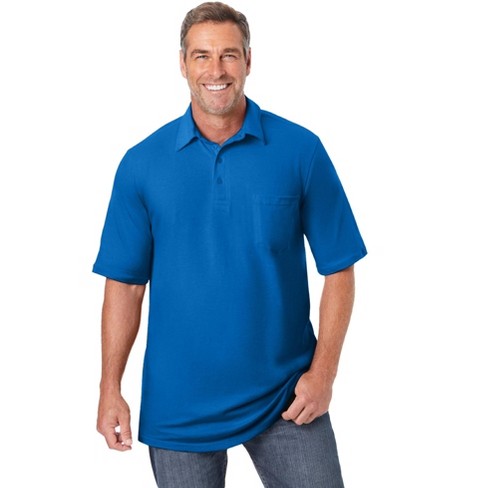 KingSize Men s Big Tall Lightweight Jersey Polo 4XL Royal Blue