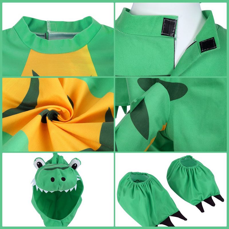 Trinity Children's Unisex Dinosaur Realistic Costume, Green, Toddler, 3 of 6