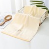REGALWOVEN Bathroom Pure Cotton Soft Absorbent Floral Embroidered Hand Towel 15" x 30" - 2 of 4