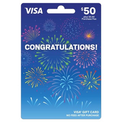 Visa Congrats Gift Card - $50 + $5 Fee