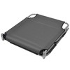 vidaXL Patio Lounge Chair Folding Sunlounger Sunbed with Head Cushion Steel - Gray - 4 of 4