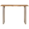 vidaXL Dining Table 43.3 in.x19.7 in.x29.9 in. Solid Wood Acacia - 2 of 4