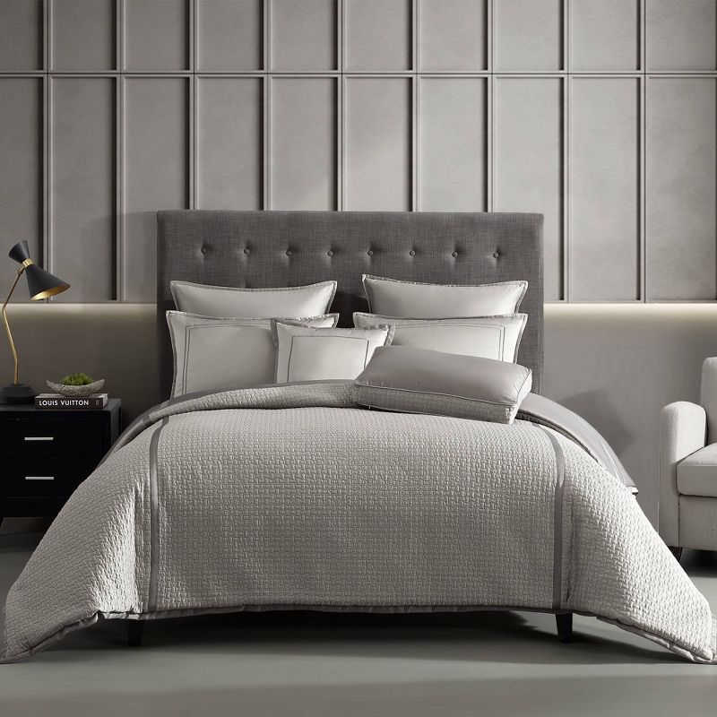 Riverbrook Home 8pc King Kendall Comforter Bedding Set Gray, 1 of 10