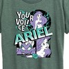 Women's Disney Princess Ariel Pop Short Sleeve Graphic T-Shirt - Heather Juniper - X-Large - 2 of 4