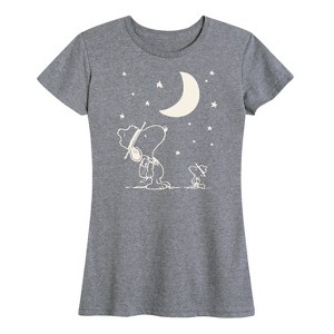 Women's - Peanuts - Snoopy Star Gazing Short Sleeve Graphic T-Shirt - 1 of 4
