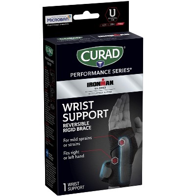 Curad Performance Series IRONMAN Universal Wrist Support Brace with Microban Protection