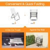 Tangkula Set of 2 Outdoor PP Folding Chair Adjustable Reclining 7-Level All-Weather Patio - 4 of 4