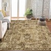 Fulvari Area Rugs with Vintage Oriental Printed Distressed Design Washable Thin Low Pile Rugs for Living Room Indoor - 2 of 4