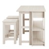 Modway Meadowbrook 3-Piece Kitchen Island and Stool Set - 2 of 4