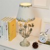 Charming Floral Table Lamp with Vintage Finish and Elegant Shaded Design for Cozy Ambiance - 3 of 4