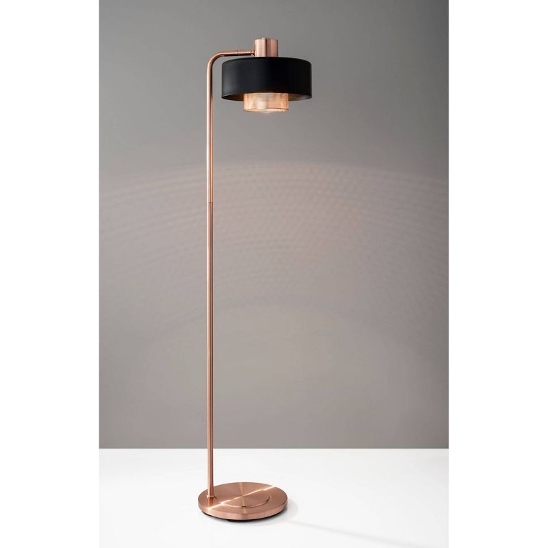 60&#34; 3-way Bradbury Floor Lamp Copper - Adesso, 3 of 4