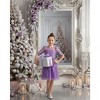 2Bunnies Girls Beaded Sequin Embellished Tulle 3/4 Sleeve Christmas Party Dress - 3 of 4