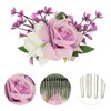 Unique Bargains Women's Fashion Simulated Flowers Side Comb 1 Pc - 3 of 4