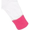 Pavilion Gift Company - Snuggle - 6-12 Months Pink Trimmed Sleeper - One Piece Pajamas - 3 of 4
