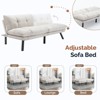 Convertible UNISOAR Foldable Modern Sofa Bed, Futon Lazy Sofa Bed, Lounge Chair Indoor,Light Gray/Blue/Black/Cream/Green/Brown - 4 of 4