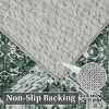 Runner Retro Vintage Irregular Pattern Thin Washable Non Skid for Entryway Bedroom Kitchen Office & Dining Table - 3 of 4
