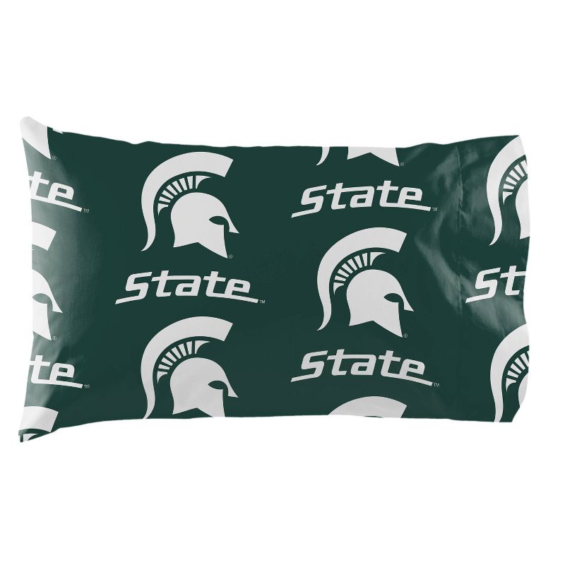 NCAA Michigan State Spartans Rotary Bed Set, 3 of 4