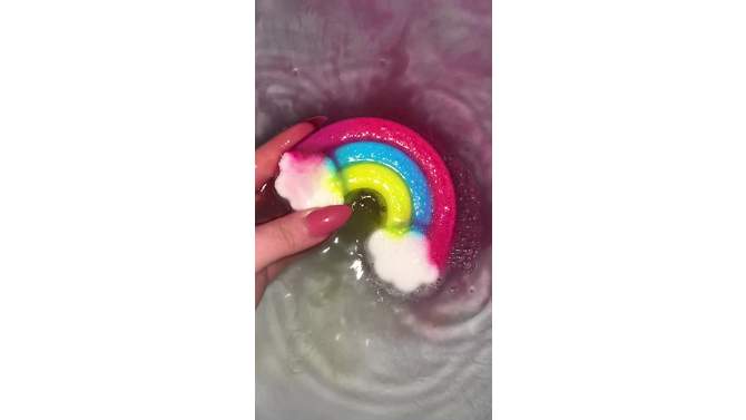 Holler and Glow Be The Rainbow Fresh Bath Bomb - 4.2oz, 2 of 6, play video