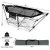 Costway Folding Hammock Indoor & Outdoor Hammock with Side Pocket & Iron Stand - image 2 of 4