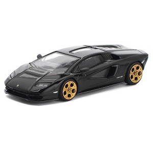 Lamborghini Countach LPI 800-4 Deep Black 1/64 Diecast Model Car