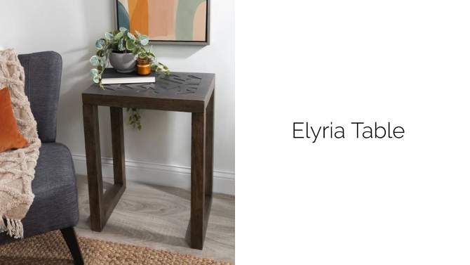 Kate and Laurel Elyria Wood Side Table, 2 of 10, play video