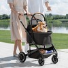 Kinder King 3-in-1 Pet Stroller for Dog, Folding Cat and Dog Stroller with Detachable Cradle - 2 of 4