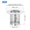 Unique Bargains Stainless Steel Bathroom Kitchen Hair Floor Drain Strainer - 2 of 3