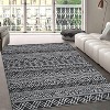 Acekool 8x10 Boho Rug - Washable Geometric Carpet with Non-Slip Backing - 2 of 4