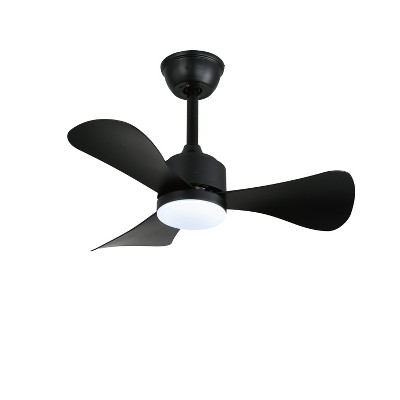 42'' Modern Ceiling Fan with 3 ABS Blades, Quiet DC Motor, 6-Speed Reversible, Remote Control, 3-Color Dimmable LED Light