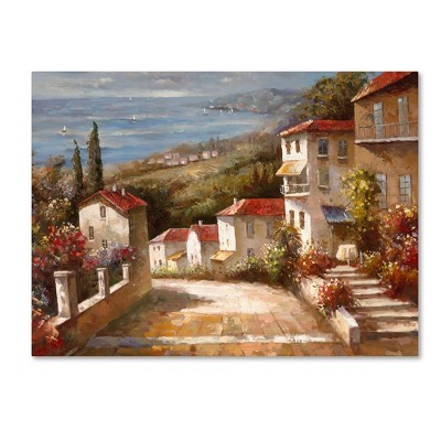 Large Horizontal Landscape Canvas Print in Warm Colors
