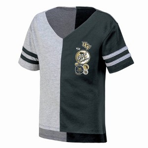 NCAA UCF Knights Girls' Colorblock Patch T-Shirt - 1 of 3