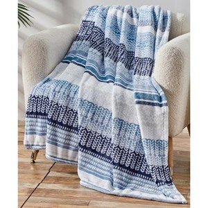 Noble House Extra Comfy and Plush Oversized Throw Blanket - Anissa - 50" x 70" - 1 of 4