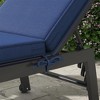 Resenkos Patio Chair Cushions, Outdoor Chair Pads,2 Patio Chaise Lounge Chair Cushions with Backrests, Replacement Patio Cushions, Navy Blue - 4 of 4