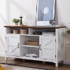 LunaLulinlk Farmhouse Sideboard Buffet Cabinet, 58" Large Kitchen Storage Cabinet - 2 of 4