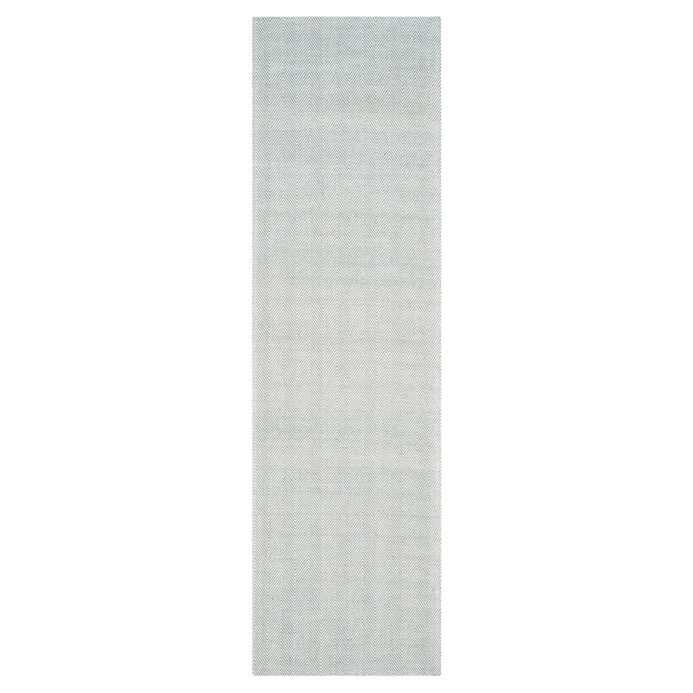 Light Blue Solid Woven Runner - (2'3inx8' Runner) - Safavieh