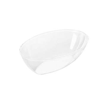 Smarty Had A Party 16 x 5 Clear 4-Section Rectangular Disposable Plastic Trays (24 Trays)