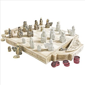 Design Toscano Isle of Lewis Chess Set and Board - 1 of 4