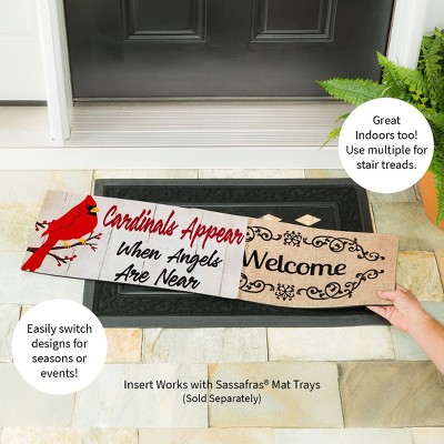Cardinals Appear When Angels Are Near Outdoor Rubber Door Mat